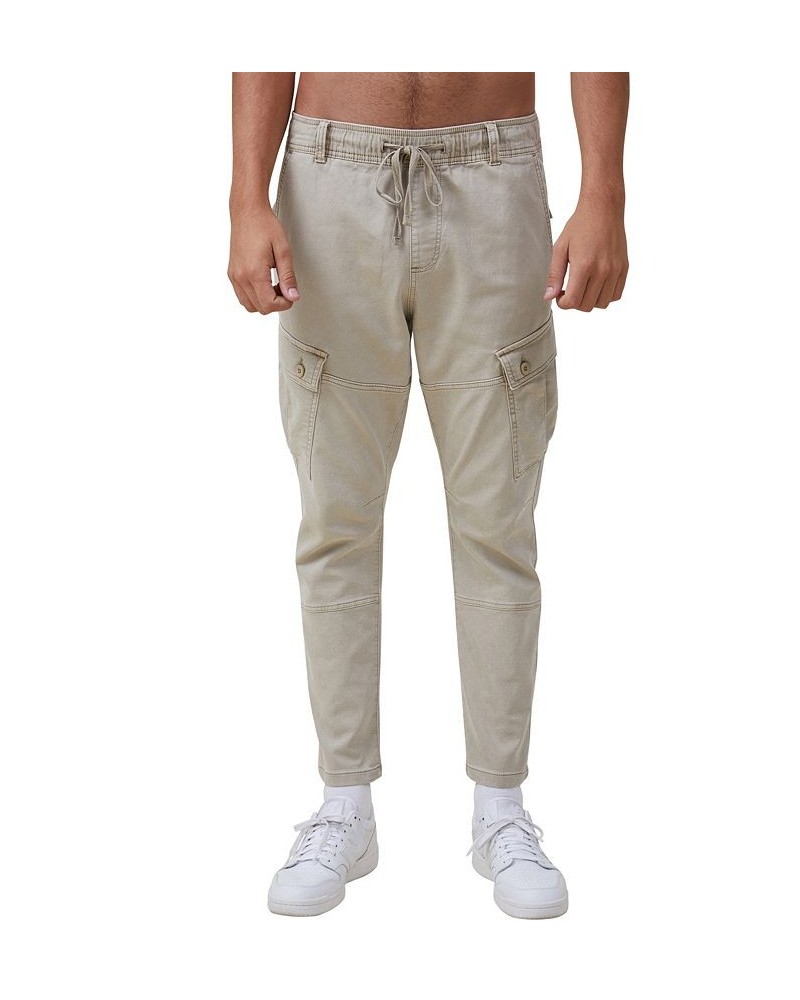 Men's Military-Inspired Cargo Pants Tan/Beige $32.20 Pants