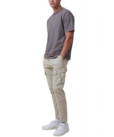 Men's Military-Inspired Cargo Pants Tan/Beige $32.20 Pants