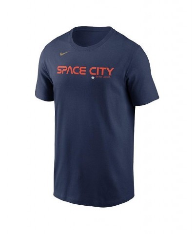 Men's Navy Houston Astros 2022 City Connect Wordmark T-shirt $18.90 T-Shirts