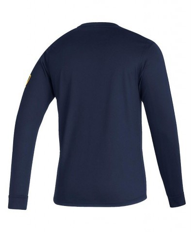 Men's Navy LA Galaxy Vintage-Inspired AEROREADY Long Sleeve T-shirt $27.49 T-Shirts