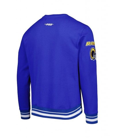 Men's Royal Los Angeles Rams Mash Up Pullover Sweatshirt $38.40 Sweatshirt