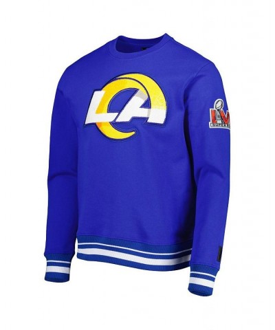 Men's Royal Los Angeles Rams Mash Up Pullover Sweatshirt $38.40 Sweatshirt