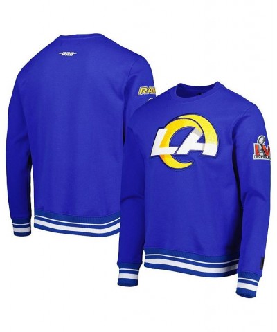 Men's Royal Los Angeles Rams Mash Up Pullover Sweatshirt $38.40 Sweatshirt