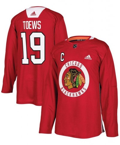 Men's Jonathan Toews Red Chicago Blackhawks Practice Player Jersey $56.00 Jersey