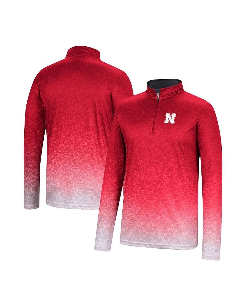 Men's Scarlet Nebraska Huskers Walter Quarter-Zip Windshirt $29.14 T-Shirts