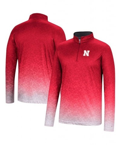 Men's Scarlet Nebraska Huskers Walter Quarter-Zip Windshirt $29.14 T-Shirts