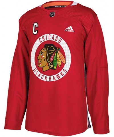 Men's Jonathan Toews Red Chicago Blackhawks Practice Player Jersey $56.00 Jersey