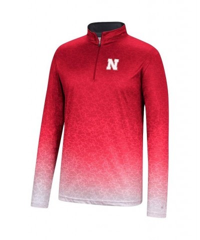 Men's Scarlet Nebraska Huskers Walter Quarter-Zip Windshirt $29.14 T-Shirts