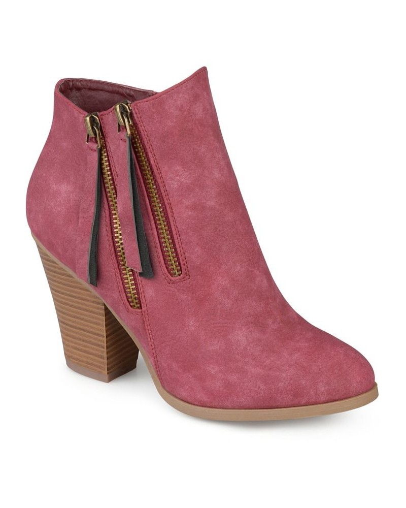 Women's Vally Zipper Bootie Purple $37.40 Shoes