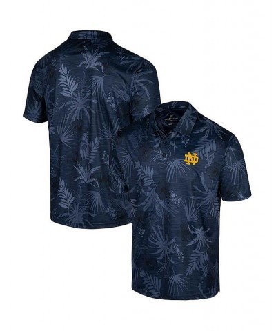 Men's Navy Notre Dame Fighting Irish Big and Tall Palms Polo Shirt $34.79 Polo Shirts