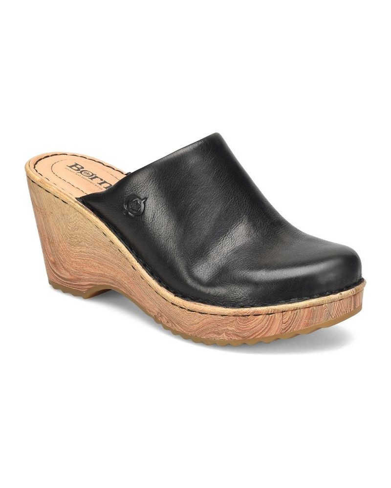 Women's Natalie Comfort Clogs Black $58.50 Shoes