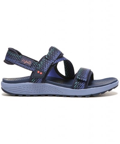 Women's Kona-Trek Ankle Strap Sandals Blue $50.00 Shoes