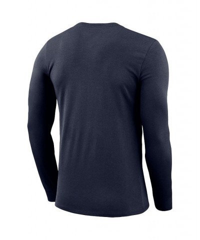 Men's Navy West Virginia Mountaineers Basketball Icon Legend Performance Long Sleeve T-shirt $29.14 T-Shirts