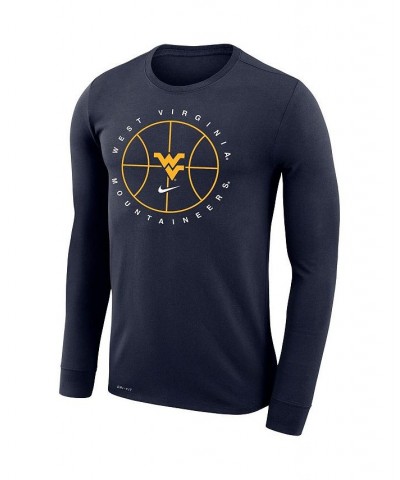 Men's Navy West Virginia Mountaineers Basketball Icon Legend Performance Long Sleeve T-shirt $29.14 T-Shirts