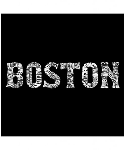 Men's Premium Word Art T-Shirt - Boston Neighborhoods Black $18.00 T-Shirts