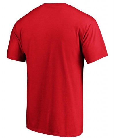 Men's Red Texas Rangers Official Logo T-shirt $17.91 T-Shirts