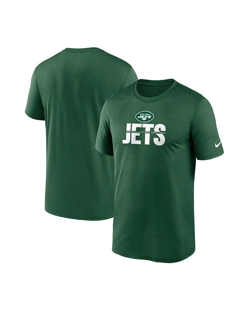 Men's Green New York Jets Legend Microtype Performance T-shirt $16.20 T-Shirts