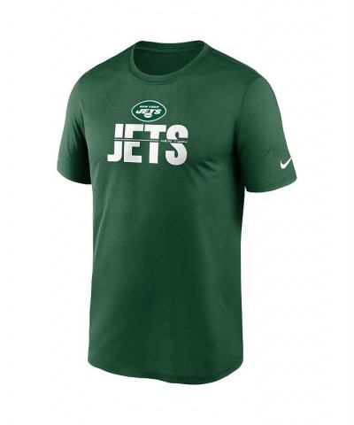 Men's Green New York Jets Legend Microtype Performance T-shirt $16.20 T-Shirts