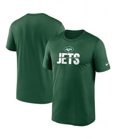 Men's Green New York Jets Legend Microtype Performance T-shirt $16.20 T-Shirts