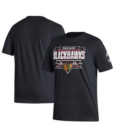 Men's Black Chicago Blackhawks Reverse Retro 2.0 Fresh Playmaker T-shirt $15.96 T-Shirts