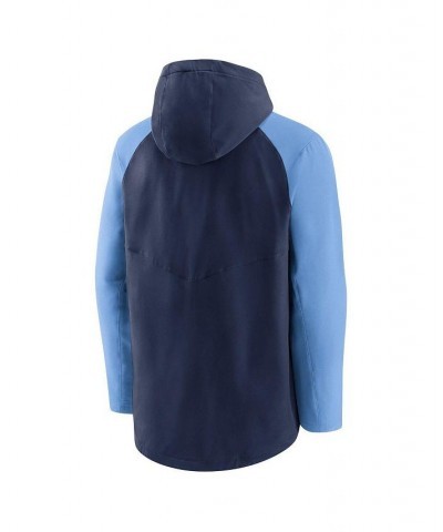 Men's Navy, Light Blue Tampa Bay Rays Authentic Collection Performance Raglan Full-Zip Hoodie $54.00 Sweatshirt