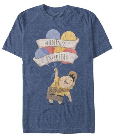 Disney Men's Up Russell Wilderness Explorer, Short Sleeve T-Shirt Blue $15.75 T-Shirts