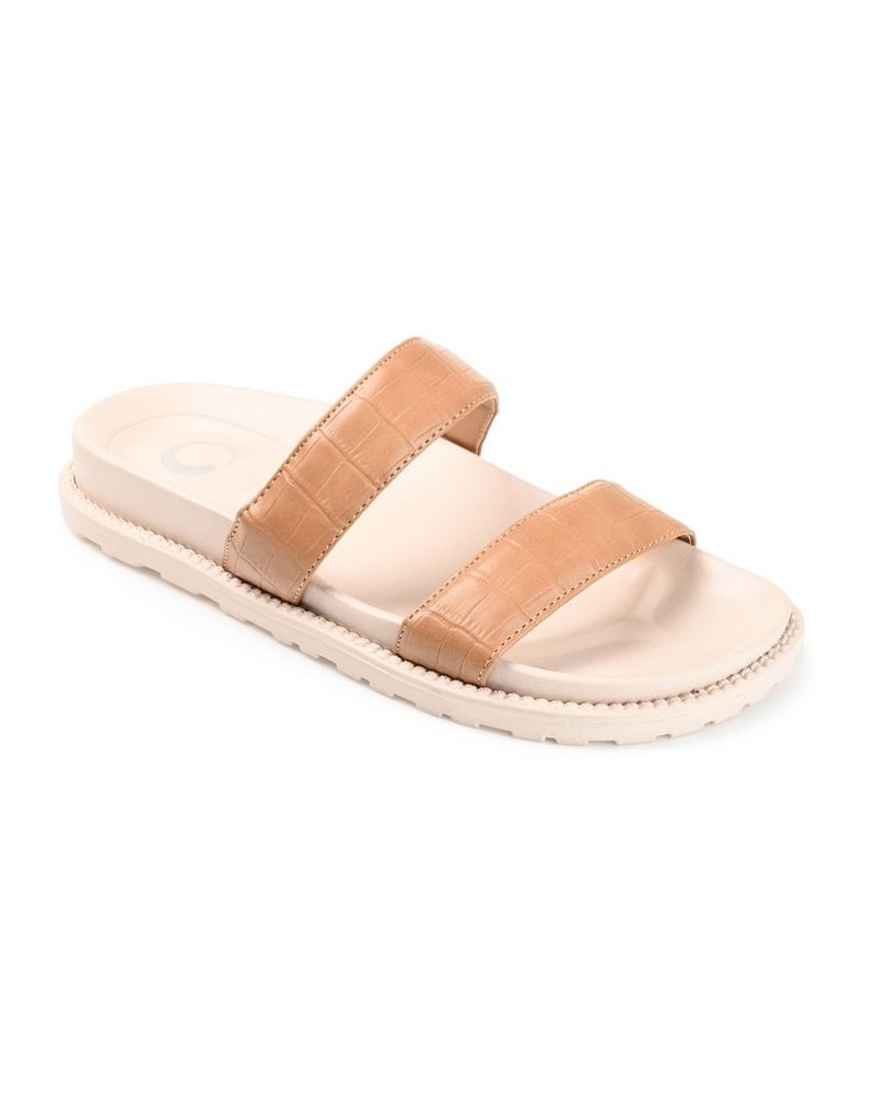 Women's Stellina Sandals Brown $33.60 Shoes