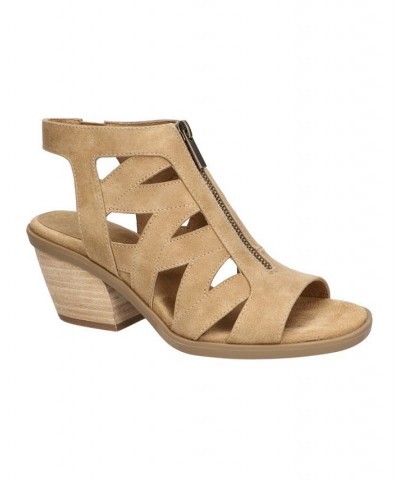 Women's Jovanah Block Heel Sandals PD02 $43.00 Shoes