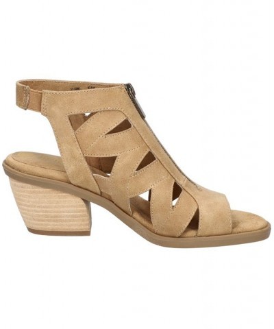 Women's Jovanah Block Heel Sandals PD02 $43.00 Shoes