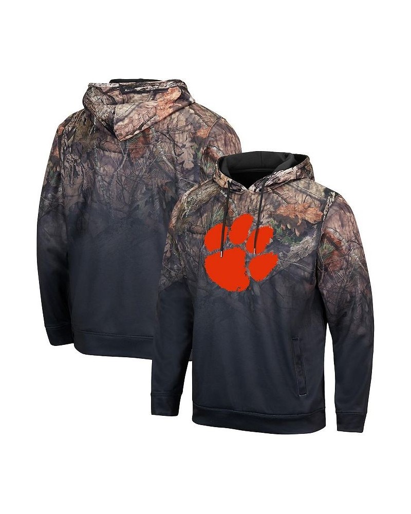 Men's Black Clemson Tigers Mossy Oak Pullover Hoodie $38.24 Sweatshirt