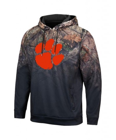 Men's Black Clemson Tigers Mossy Oak Pullover Hoodie $38.24 Sweatshirt