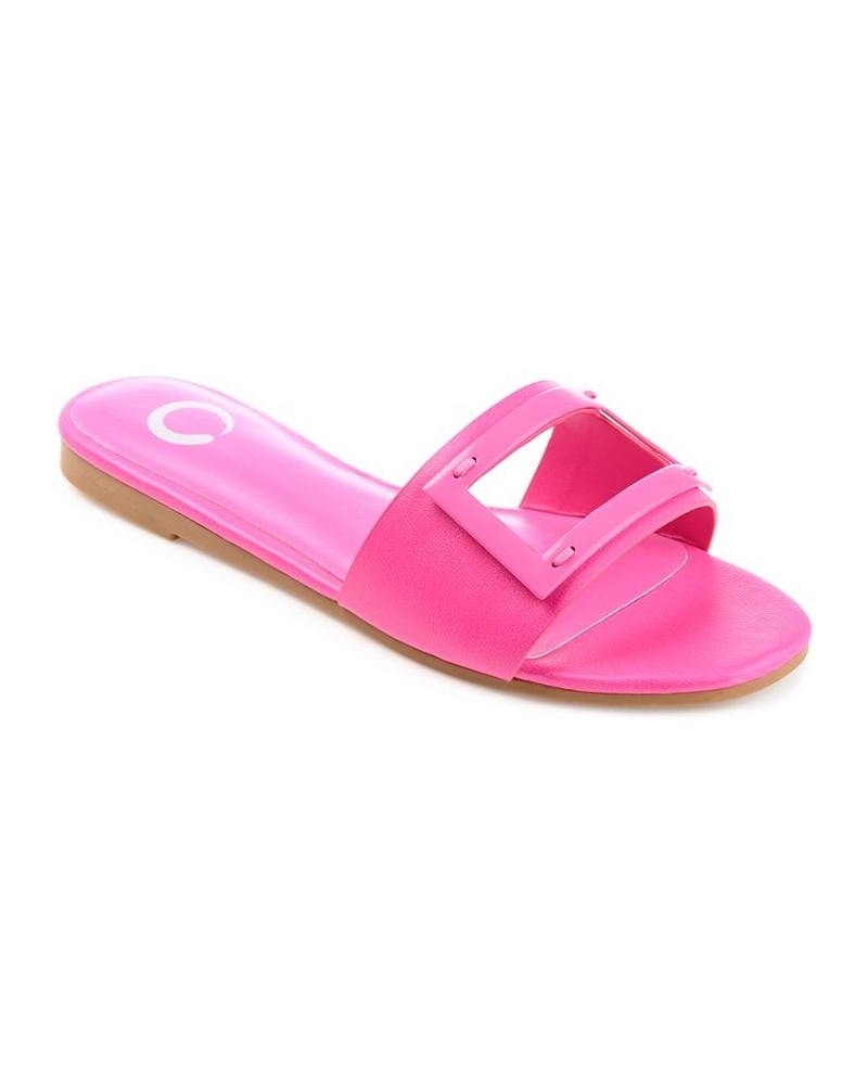 Women's Clair Cutout Sandals Pink $40.49 Shoes