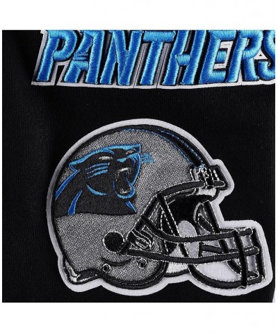 Men's Black Carolina Panthers Mash Up Pullover Sweatshirt $42.00 Sweatshirt