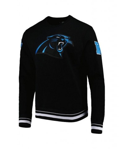 Men's Black Carolina Panthers Mash Up Pullover Sweatshirt $42.00 Sweatshirt