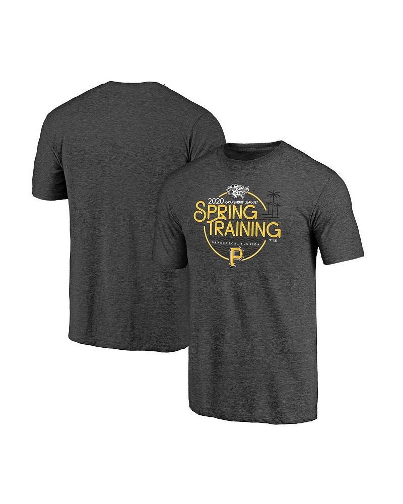 Men's Branded Heathered Charcoal Pittsburgh Pirates 2020 Spring Training Round Trip Tri-Blend T-shirt $25.19 T-Shirts