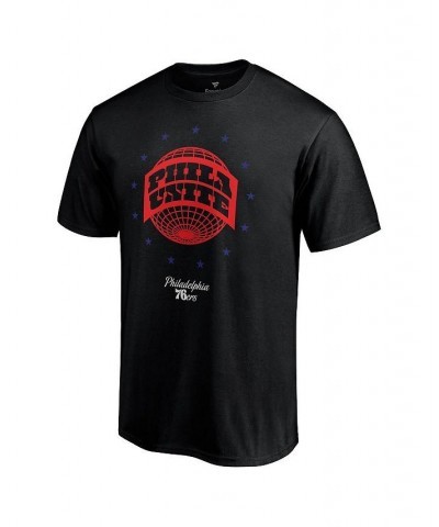 Men's Black Philadelphia 76Ers Phila Unite Hometown Collection T-shirt $14.57 T-Shirts