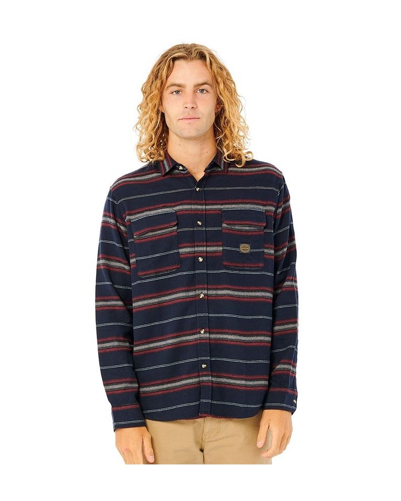 Men's Steamzee Long Sleeve Flannel Shirt Multi $23.42 Shirts