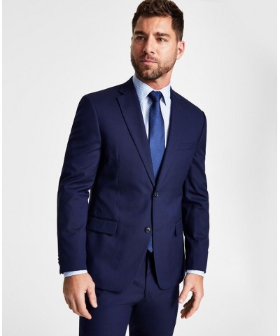 Men's Slim-Fit Stretch Solid Suit Jacket Navy $48.30 Suits