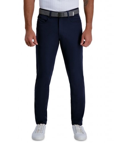 The Active Series™ Slim Fit Flat Front 5-Pocket Tech Pant Blue $29.69 Pants