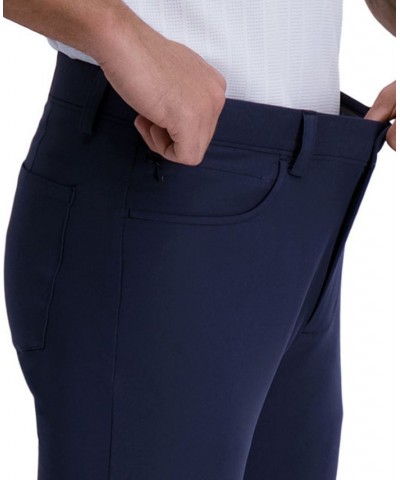 The Active Series™ Slim Fit Flat Front 5-Pocket Tech Pant Blue $29.69 Pants