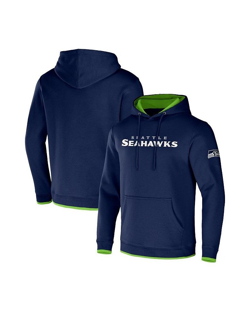 Men's NFL x Darius Rucker Collection by College Navy Seattle Seahawks Pullover Hoodie $31.74 Sweatshirt