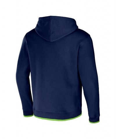 Men's NFL x Darius Rucker Collection by College Navy Seattle Seahawks Pullover Hoodie $31.74 Sweatshirt