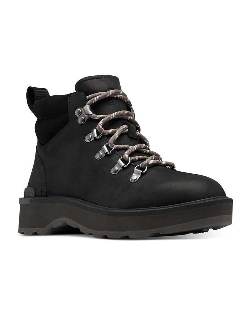 Women's Hi-Line Lace-Up Hiking Boots Black $50.96 Shoes