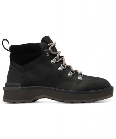 Women's Hi-Line Lace-Up Hiking Boots Black $50.96 Shoes