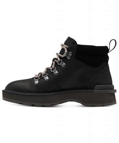 Women's Hi-Line Lace-Up Hiking Boots Black $50.96 Shoes