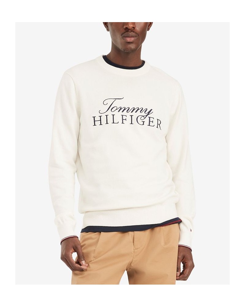 Men's Niles Logo Crewneck Sweater White $25.39 Sweaters