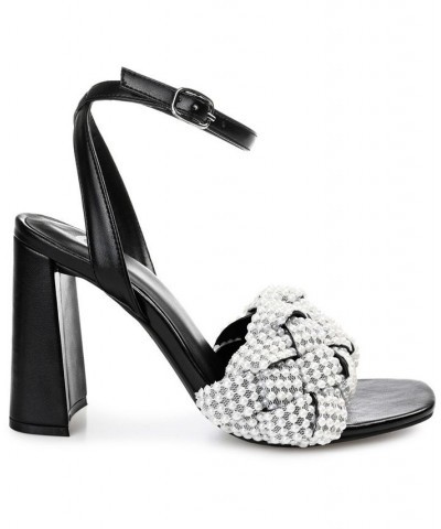 Women's Dua Woven Sandals Black $40.80 Shoes