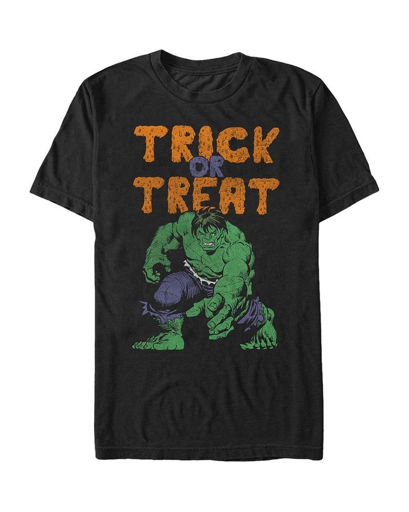 Marvel Men's Hulk Trick or Treat Halloween Short Sleeve T-Shirt Black $20.64 T-Shirts