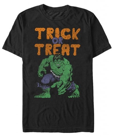 Marvel Men's Hulk Trick or Treat Halloween Short Sleeve T-Shirt Black $20.64 T-Shirts