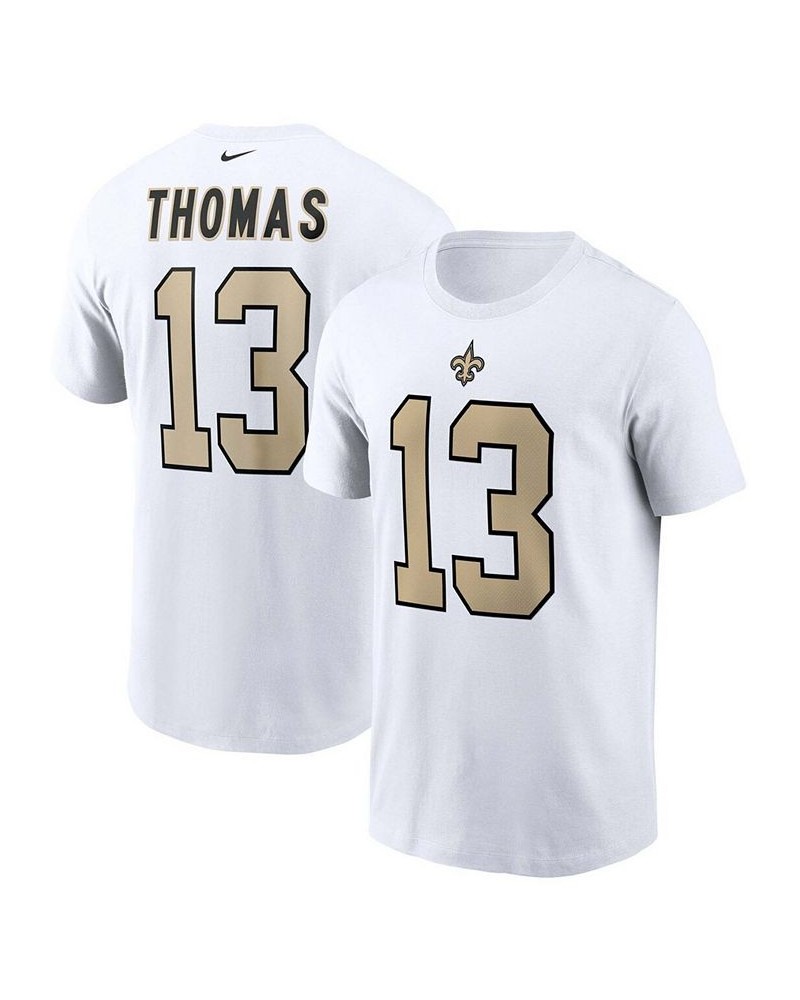 Men's Michael Thomas White New Orleans Saints Player Name and Number T-shirt $17.64 T-Shirts